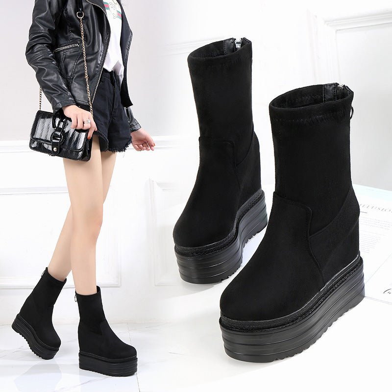 All-matching Korean Martin Boots Women's Platform - Enigmaparis
