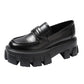British Style Wide Fat Foot Loafers - Fashionable and Comfortable Unisex Shoes.