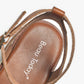 Women's Chunky Heel Retro Cross Strap Sandals