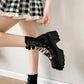 Gothic Hollow Out Martin Boots Women Increase Height