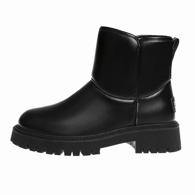 Fashion Retro Round Toe Martin Boots New Winter