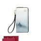 Ladies Gift Ethnic Style Zipper Leather Print Wallet