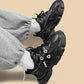 Black Daddy Shoes Women's Platform Sports Casual Shoes