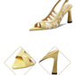 Women's Hollow Fish Mouth Pointed Stiletto Sandals