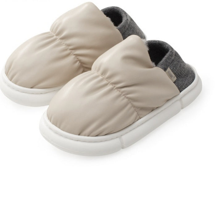 Unisex Two Wear Cotton Slippers - Thick Plush Bag Included - EnigmaParis
