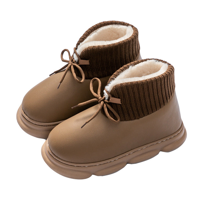 Velvet Insulated High-Top Cotton-Padded Shoes for Women - Autumn/Winter.