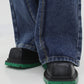 Fashion Woman's Big Head Square Head Leather Shoes with Thick Sole - Casual and Stylish Footwear - EnigmaParis
