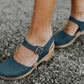 Belt Buckle Thick Heel Sandals Women's Shoes Buckle Single Shoes