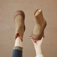 Mid-calf Length Snow Boots Female Fleece Lined Padded Warm Keeping - EnigmaParis