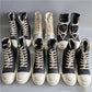 19SS High-Top Shoes - Stylish Canvas High-Top with Thick Sole