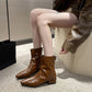 Women's Fashion Temperament Chunky Heel Boots - EnigmaParis