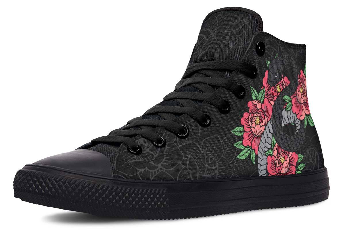 Printed Couple High-top Canvas Shoes