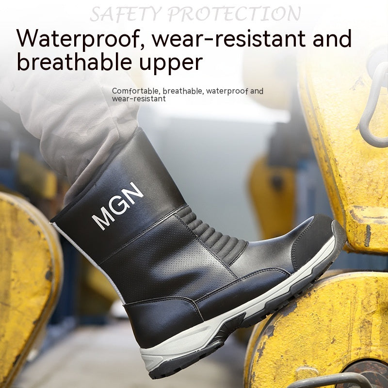 Plus Size Labor Protection Shoes Anti-smashing And Anti-stab Safety Shoes - EnigmaParis