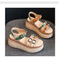 Colorful Color Matching Trendy Women's Summer Platform Sandals