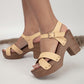 Stylish Women’s Buckle Sandals: High Heel, Simple, and Perfect for Travel - EnigmaParis