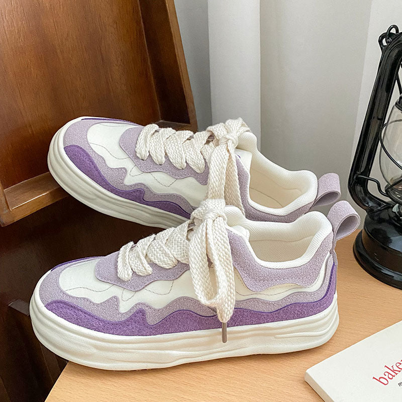 Girls' All-Matching Platform Sneakers - Casual and Trendy Footwear for Girls.