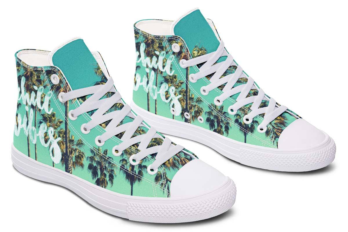 Printed Couple High-top Canvas Shoes