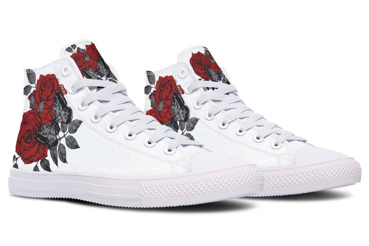 Printed Couple High-top Canvas Shoes