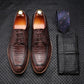 European And American Retro Men's Shoes Trend Lace Up Leather