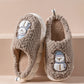Cartoon Plush Platform Indoor Cotton Slippers - Warm and Cozy Footwear - EnigmaParis