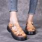 Leather Sandals Women's Summer New Retro Hollow