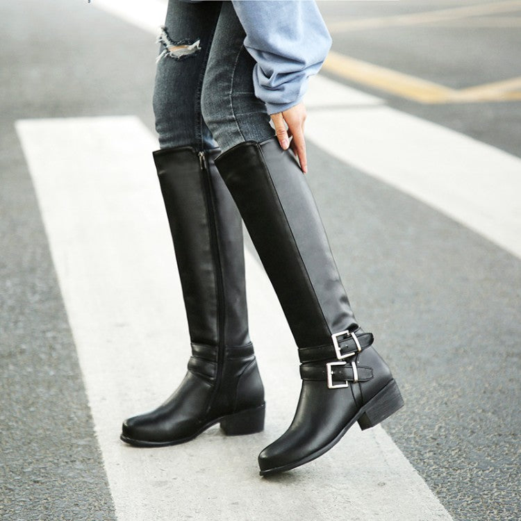 Women's Thickened Chunky Heel High Boots - EnigmaParis