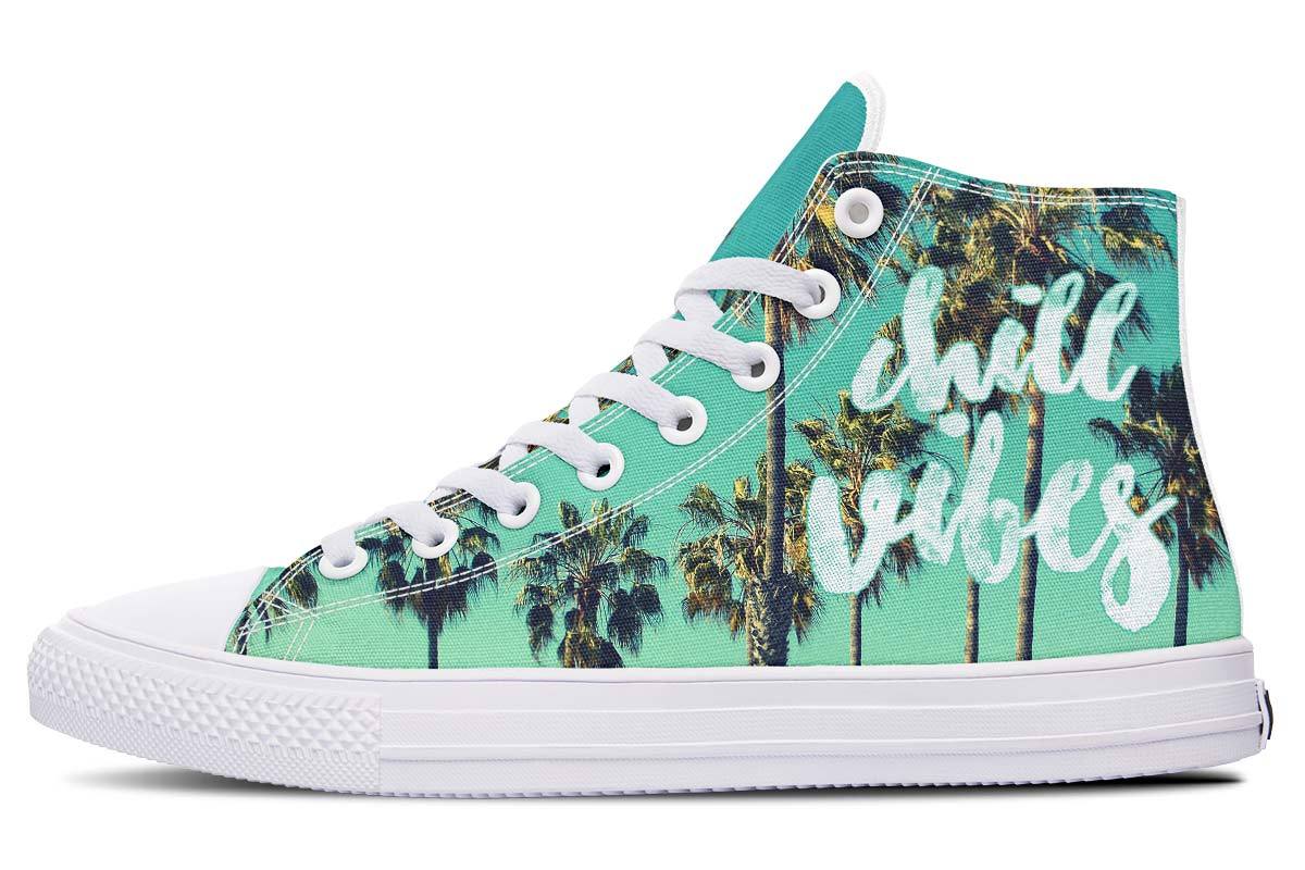 Printed Couple High-top Canvas Shoes