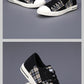Men's Canvas Height-Increasing Sneakers - Casual Low Top Shoes, Stylish Stitching