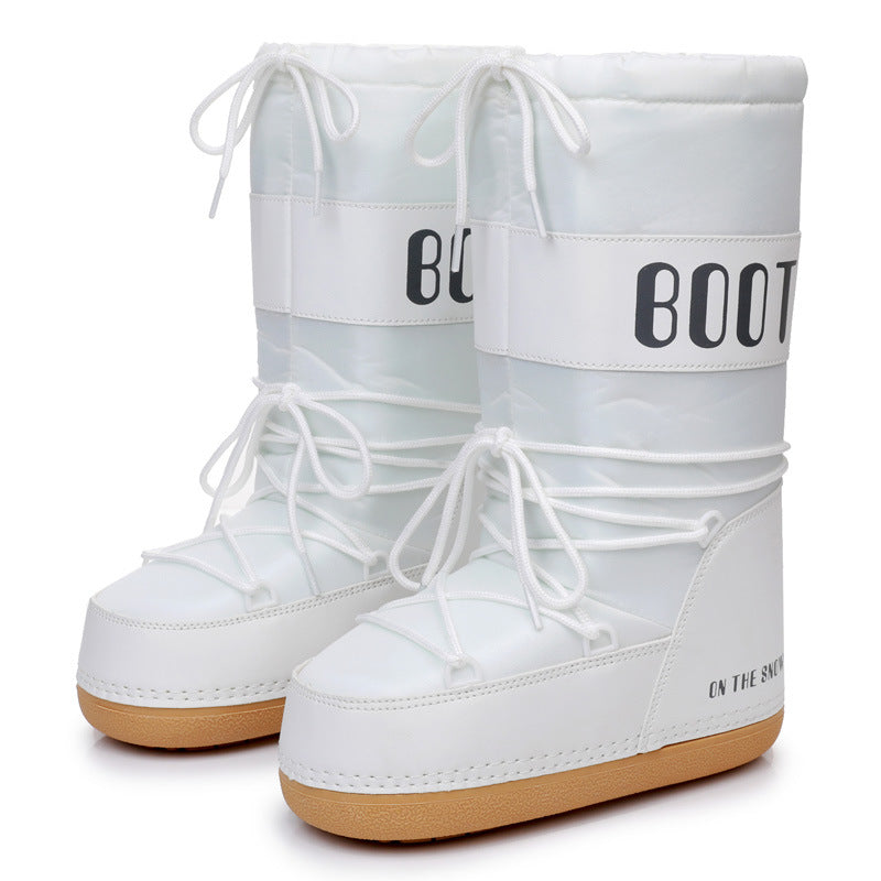 Ski Space Boots Fashion Round Toe Mid-calf Women - EnigmaParis