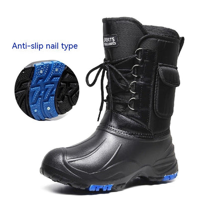 Fleece-lined Cotton-padded Warm Keeping Fishing Boots - EnigmaParis