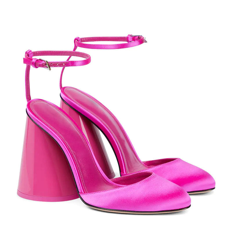 European And American Style Thick Heel Patent Leather Sexy Sandals