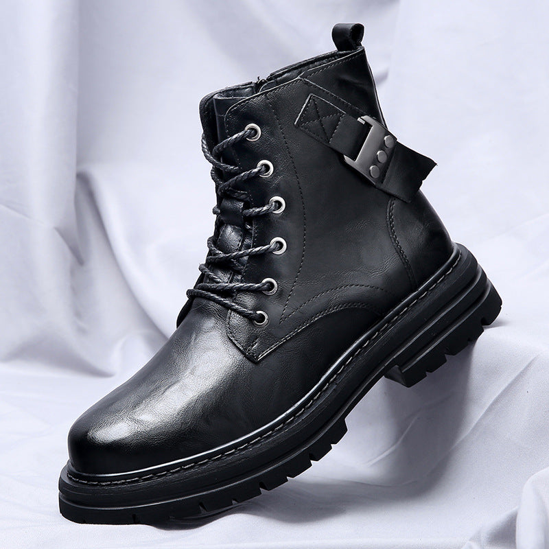 Warm and Stylish Autumn & Winter Men's Boots | Thick Bottom, Round Toe | Enigma Paris - EnigmaParis