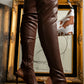 Fish Mouth Women's Boots Stiletto Heels Black Is Thin And Tall