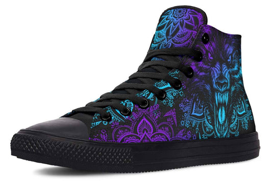 Customized Colorful Fashion High-top Canvas Shoes