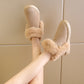 Snow Boots For Women Students Winter Warm Slip On Fluffy Platform Comfy Fleece Ankle Boots Non-slip Plush Cotton Shoes - EnigmaParis