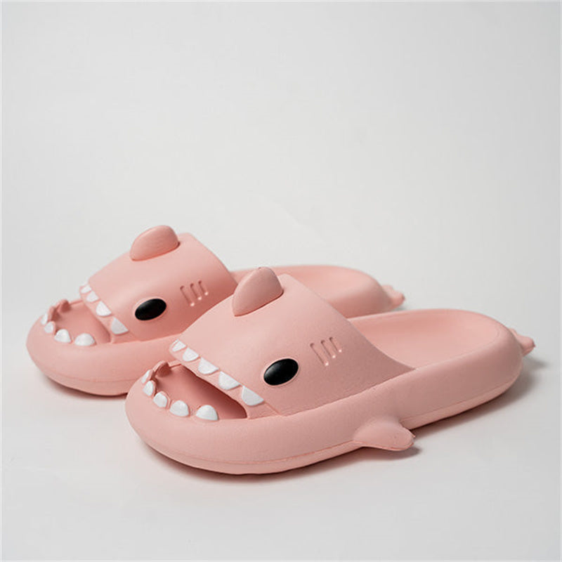 Funny Shark Cartoon Indoor Outdoor Slippers - Soft, Elastic, and Comfortable Footwear - EnigmaParis