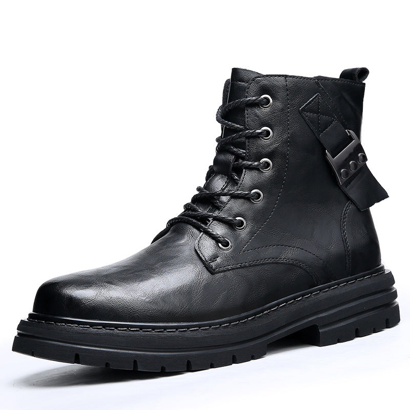 Warm and Stylish Autumn & Winter Men's Boots | Thick Bottom, Round Toe | Enigma Paris - EnigmaParis