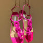 Women's Crystal String Beads Flat Sandals