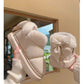 Winter Cute Bow Warm With Velvet Men And Women Creativity New Waterproof Boot.