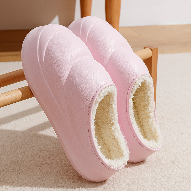 Anti-Slip Thick-Soled Cotton Slippers for Men and Women - Cozy Indoor Footwear - EnigmaParis