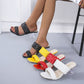 Cross-Shaped Crystal High Heel Slippers for Women - EnigmaParis