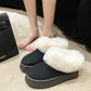 Women's Snow Boots Thick Bottom Short Thick - EnigmaParis