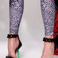 Square Toe Stiletto Chain Buckle Sandals European And American Snake Pattern