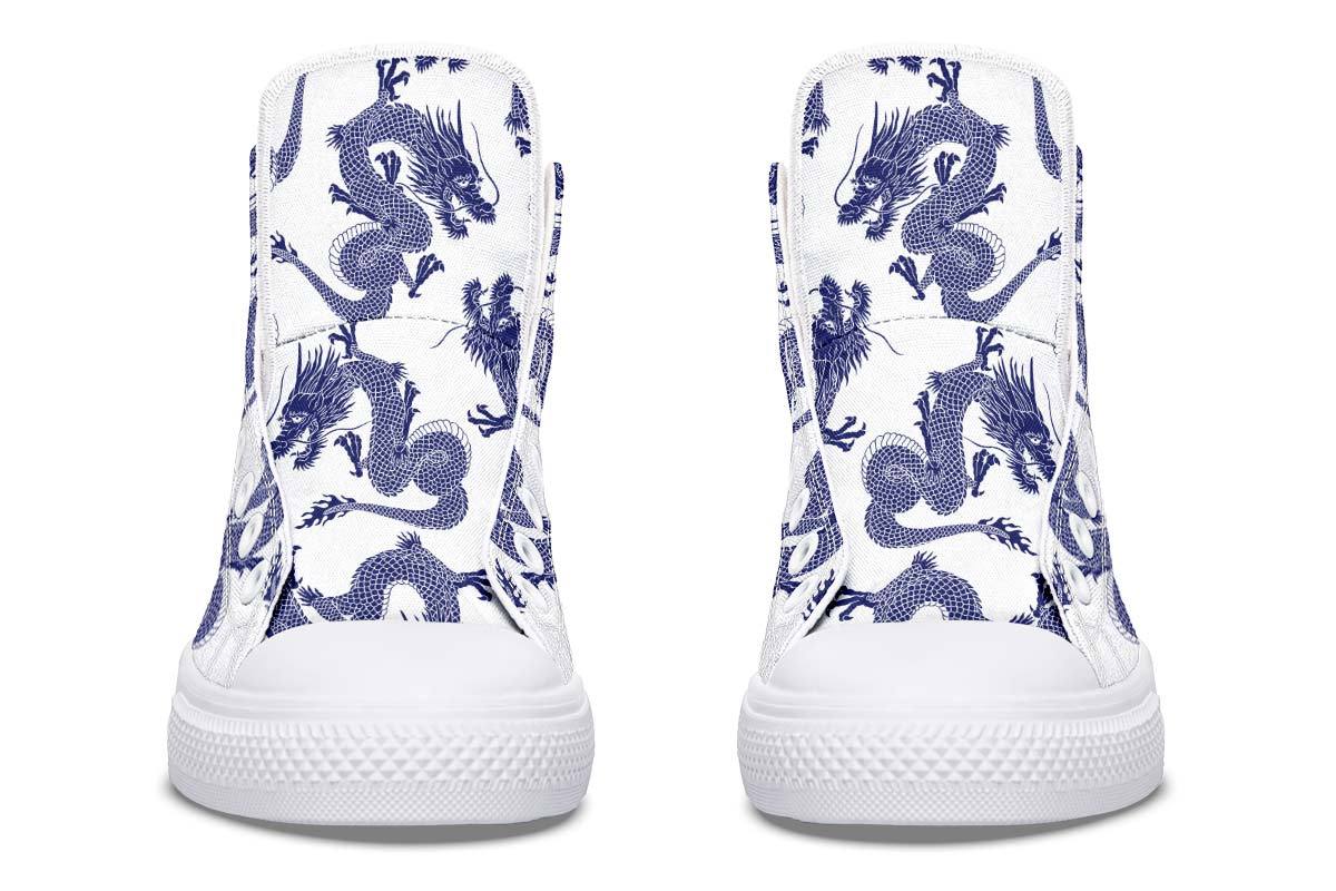 Printed Couple High-top Canvas Shoes