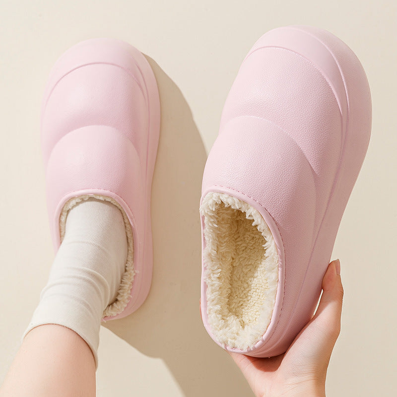 Anti-Slip Thick-Soled Cotton Slippers for Men and Women - Cozy Indoor Footwear - EnigmaParis
