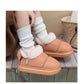 Winter Cute Bow Warm With Velvet Men And Women Creativity New Waterproof Boot.