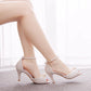 Women's Pearl Peep-toe High-heeled Sandals