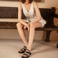 Women's Niche Roman Flat Sandals With A Sense Of Design