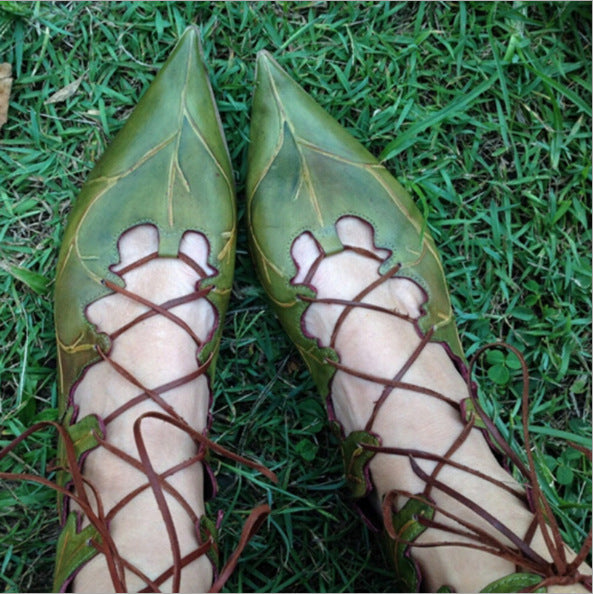 Summer Women's Lace-Up Flat Sandals | Trendy 2024 Collection - EnigmaParis