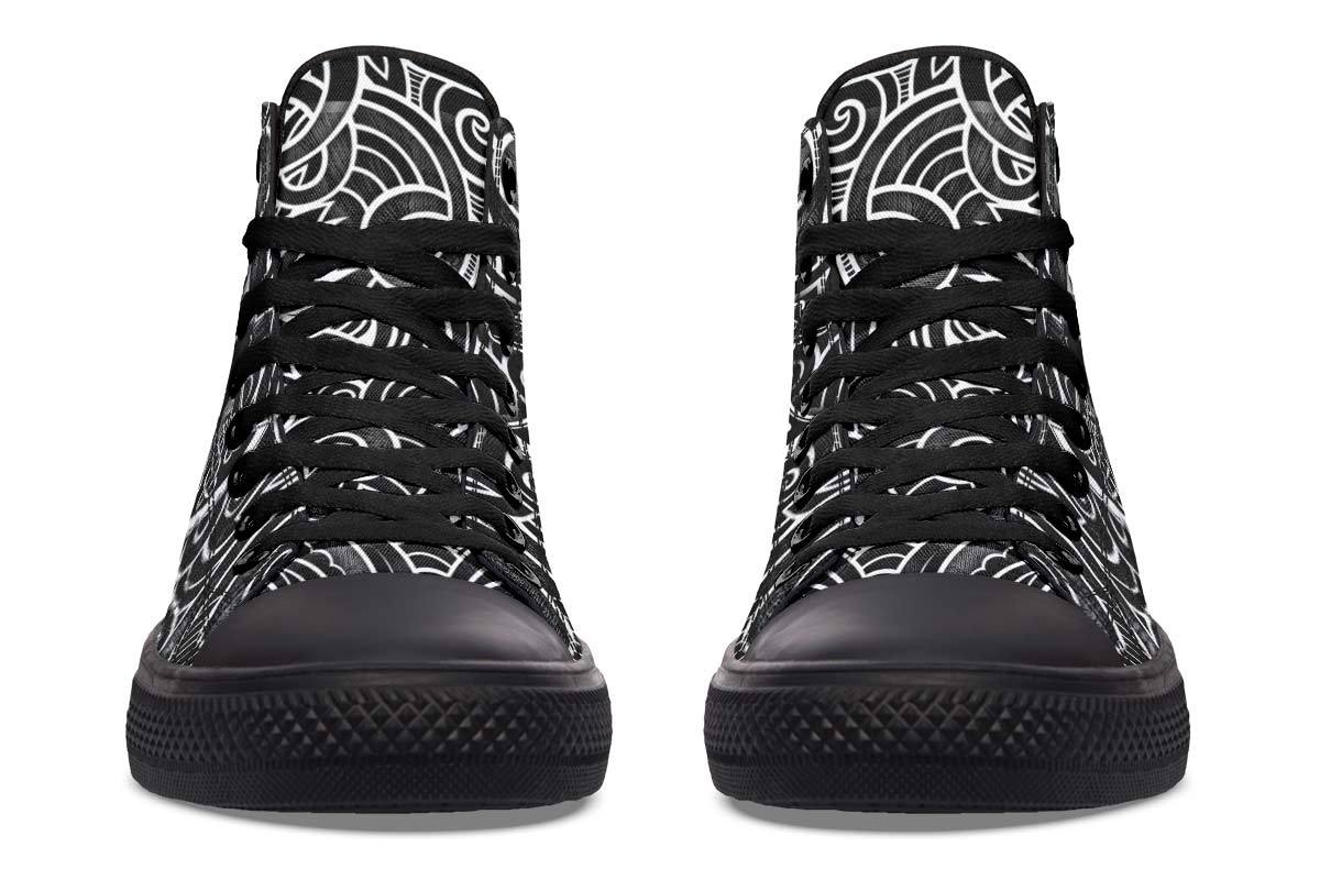 Printed Couple High-top Canvas Shoes